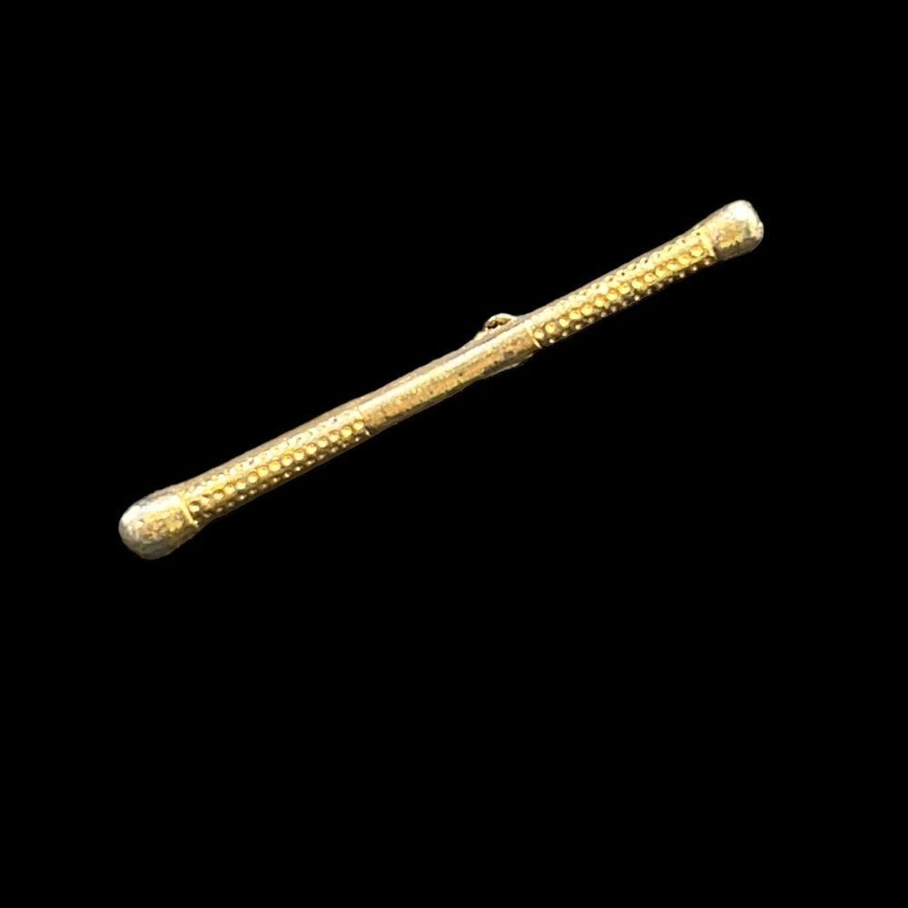 Baton Pin Brooch Gold Tone Base Metal Majorette Vintage Fashion Jewelry Ballou